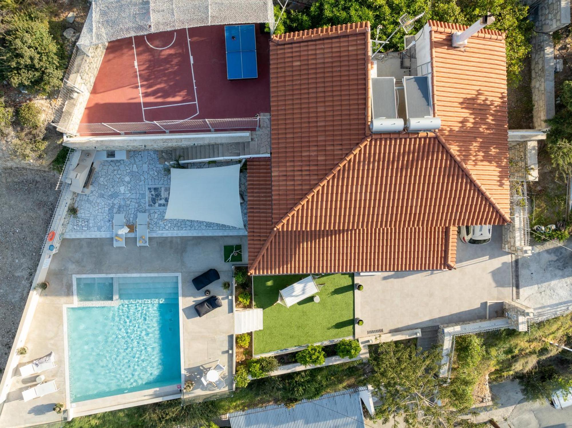 Amazing View Villa Aliki With Infinity Pool & Spa Ligaria  Exterior photo
