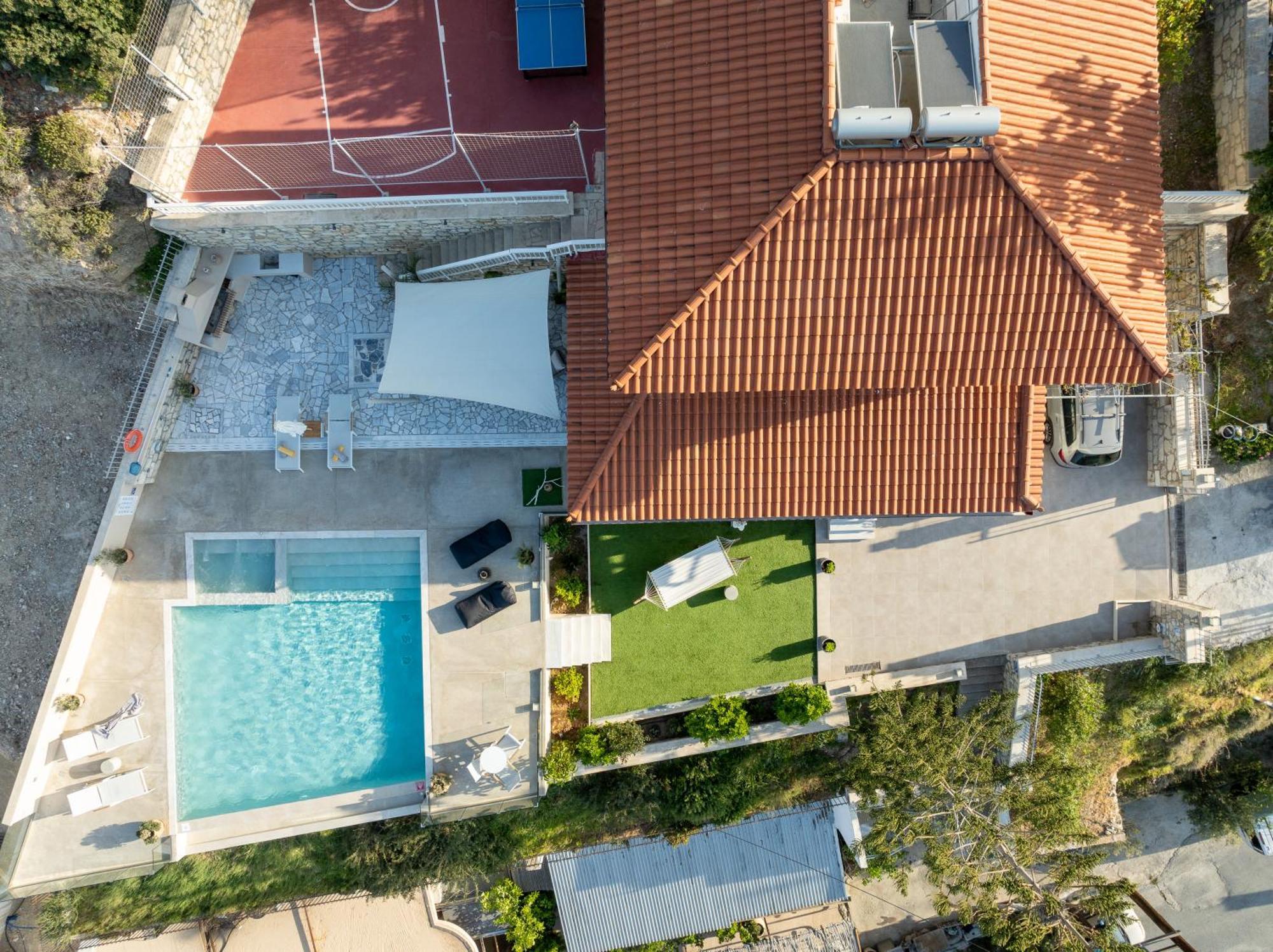 Amazing View Villa Aliki With Infinity Pool & Spa Ligaria  Exterior photo