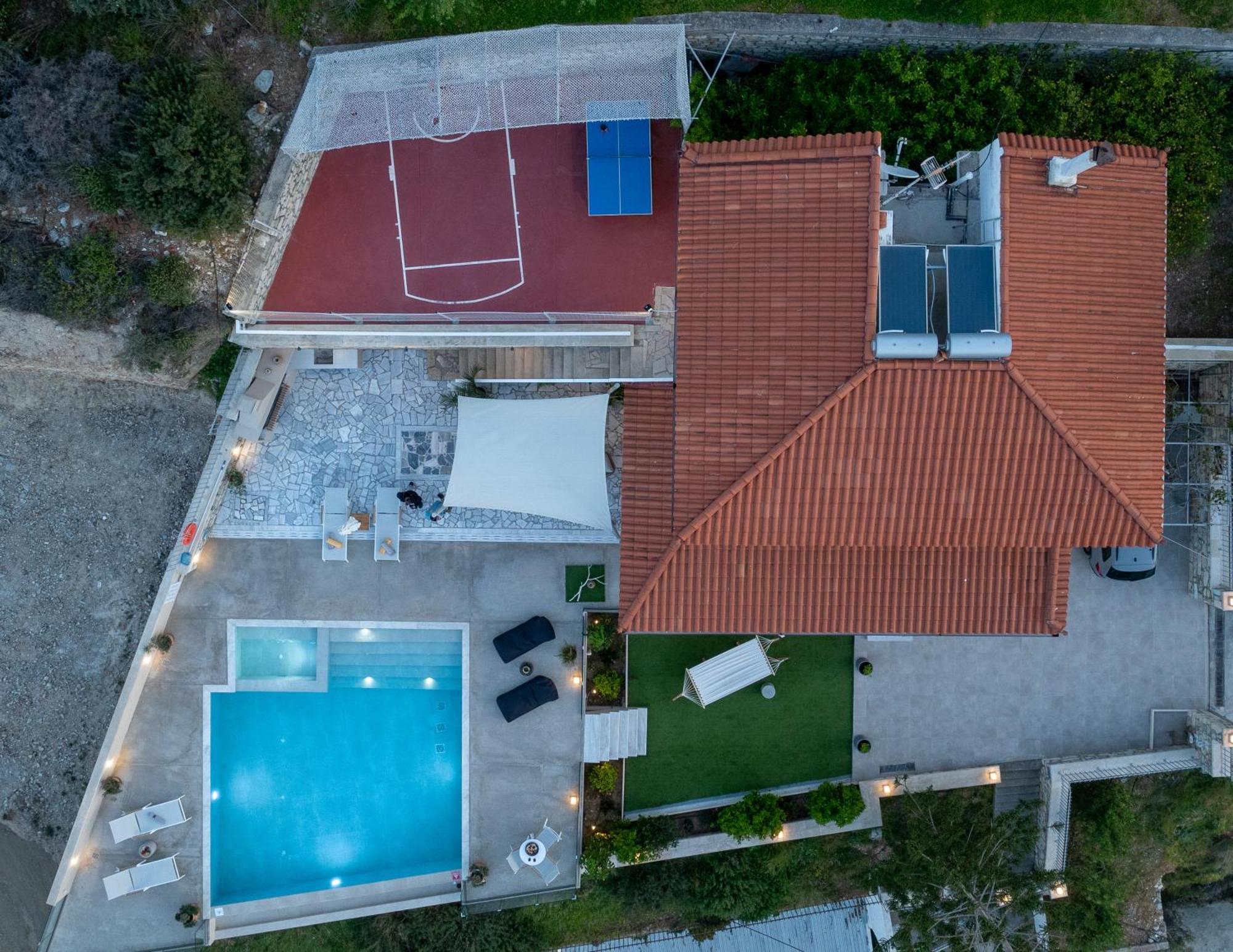 Amazing View Villa Aliki With Infinity Pool & Spa Ligaria  Exterior photo
